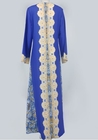 Low Moq Clothing Manufacturer Lady Long Sleeve Maxi Dress Dubai Gown Print Dress Muslim Robe