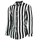 Small Quantity Clothing Production Men'S Long Sleeve Casual Striped Shirt