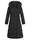Custom Clothing Factory China Women'S Slim Down Jacket Long Winter Coat Hooded Puffer Jacket
