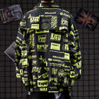 Low moq clothing manufacturer Plus Size Zipper Polyester Men Long Sleeve Jacket Windbreaker