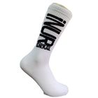 100% Cotton White Custom Socks Fashion Crew Socks