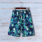 Low Minimum Clothing Manufacturer Men's Shorts Print Quick Dry With Drawstring Lightweight  Pocket Beach Shorts