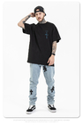 Streetwear Clothing Fashion Men'S Summer Loose Short Sleeve Cotton T Shirt With Printing