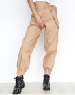 Women'S Fashion Clothing Solid Color Sports Lounge Pants Wide Leg High Waist With Chains