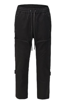 Small Quantity Clothing Factory Men'S Elastic Waist Loose Workwear Casual Cargo Muliti Pocket Pants