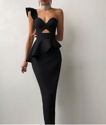 Small Quantity Clothing Factory Formal Dresses Evening Party Cocktail Midi  Bodycon Dress