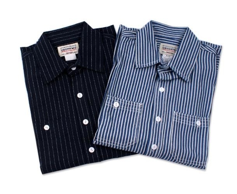 OEM Small Quantity Garment Manufacturer Vertical Striped Men'S Casual Long Sleeve Shirt