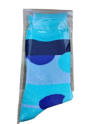 Yoga Pilates Blue Glitter Socks 90% Polyester 10% Spandex