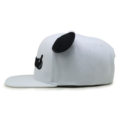 58cm Flat Embroidery Logo Gorras Baseball Hats Custom Snapback Hats With Ox Ear