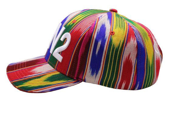 Eco Friendly Custom Embroidered Men Baseball Cap Rainbow Colors