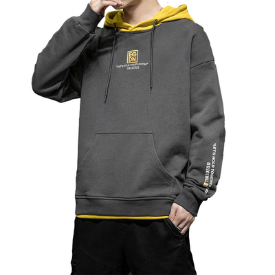 Men Loose Embroidered Casual Garment Men's Hooded For Winter