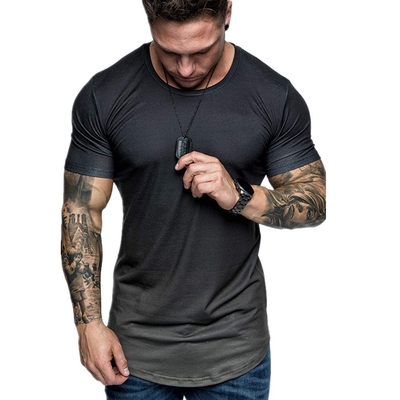 Small Batch Clothing Cotton 3D Printing Loose Drop Shoulder T Shirt For Men