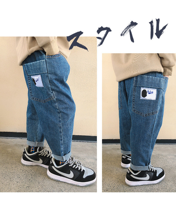 Children Clothing Production Jeans With Waistband Elastic For Boys