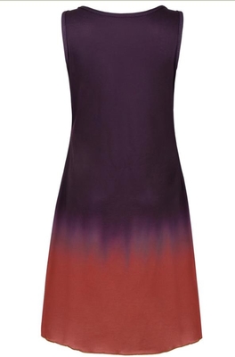 Women'S Sleeveless Pullover Print Gradient Dress